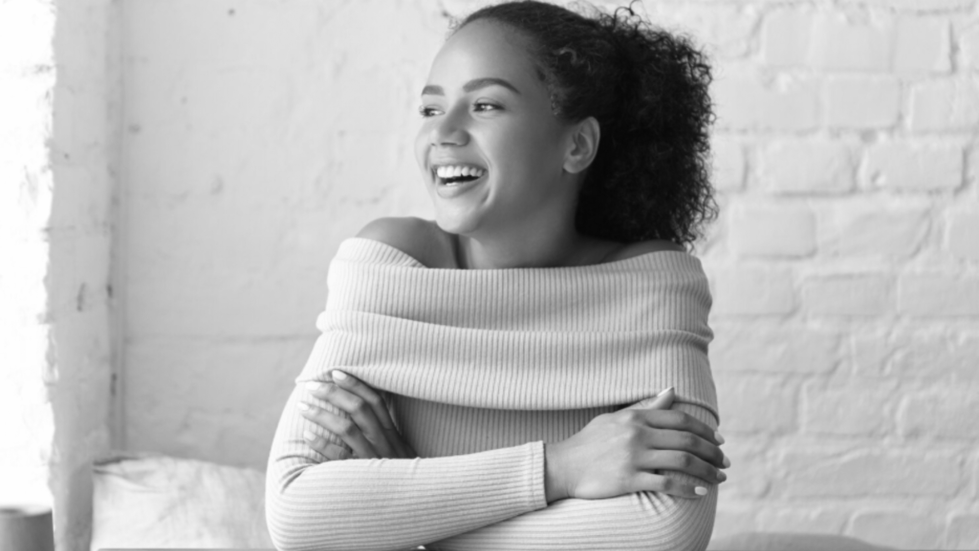 Woman smiling